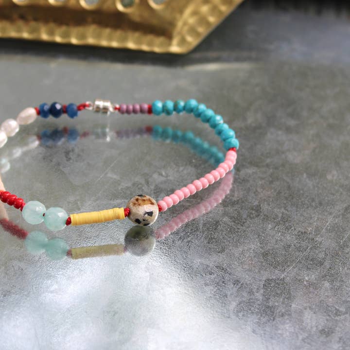 Freudige Station Armband 4 SZ M für den Großhandel von Jen Hough Designs