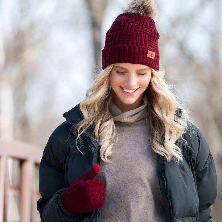 DM Merchandising – Engroshandel Beanie - Dame – Britt"s Strik Originals Pom Hat Åben Stock2