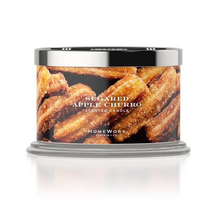 Sugared Apple Churro 4-wick Candle for wholesale by HomeWorx by Slatkin + Co.