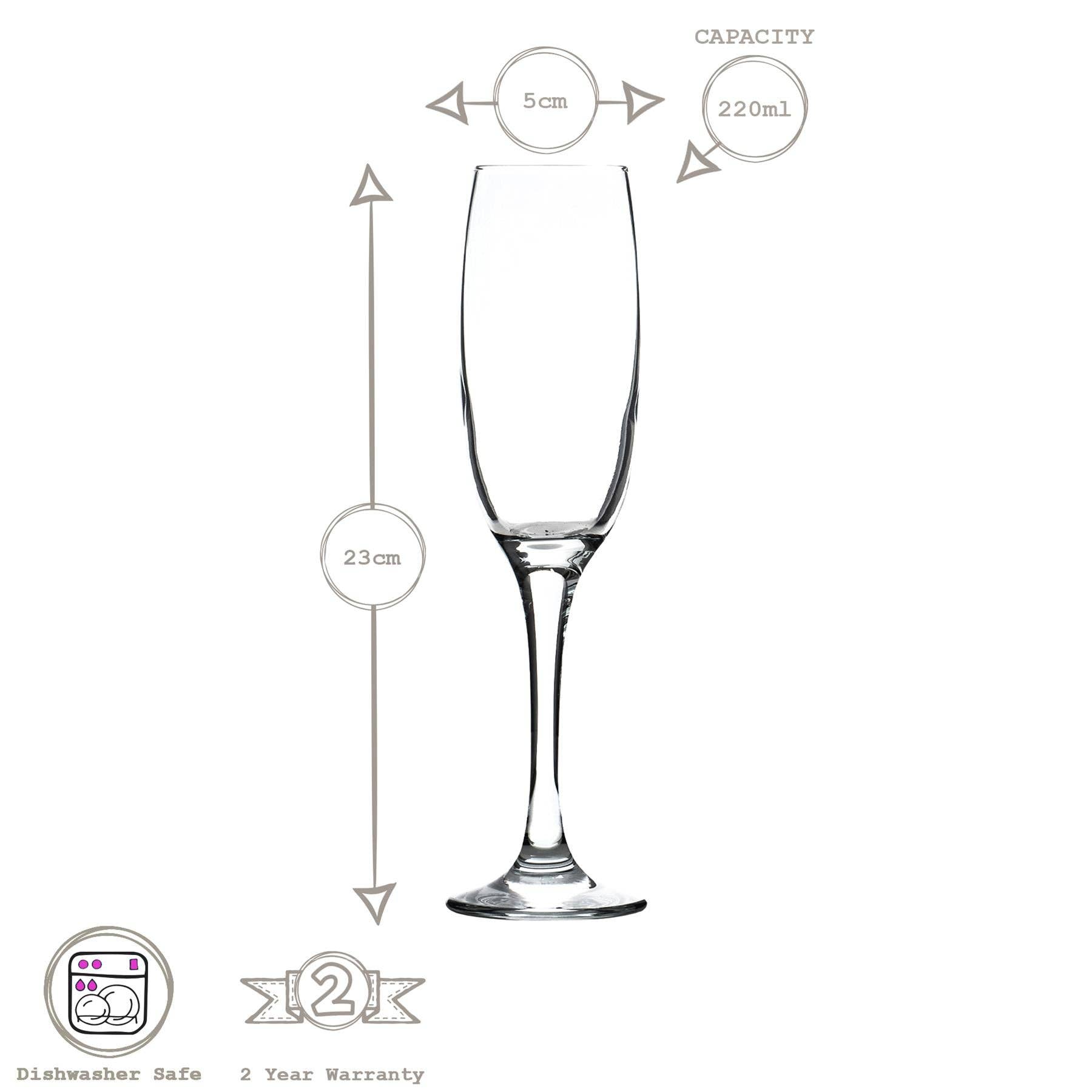 Rinkit Ltd - Wholesale Champagne Flute - 220ml Venue Glass Champagne Flute - By LAV2