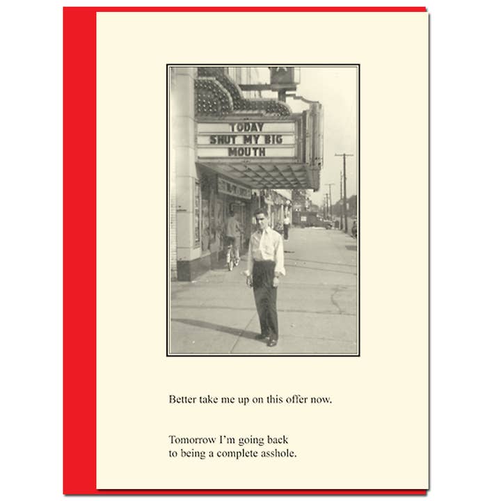 Take Offer Friendship Card for wholesale by Bloodshot Press