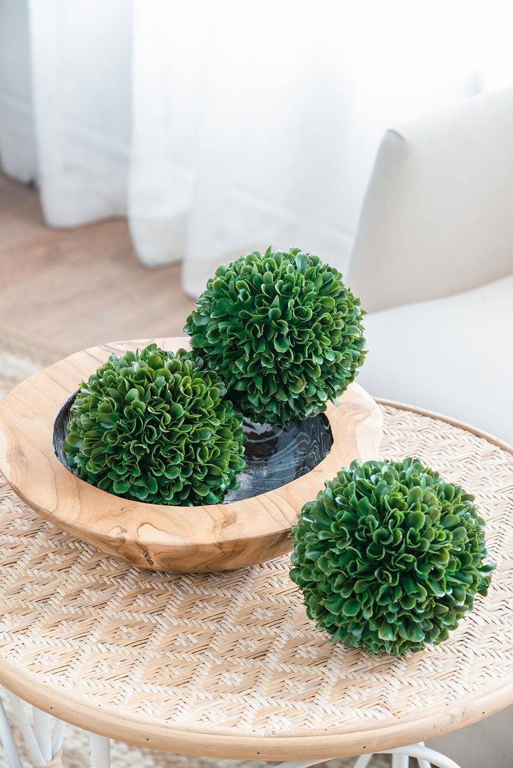 A&B Home Group Inc. - Wholesale Artificial Plant - D5" Artificial Boxwood Topiary Ball - Green6