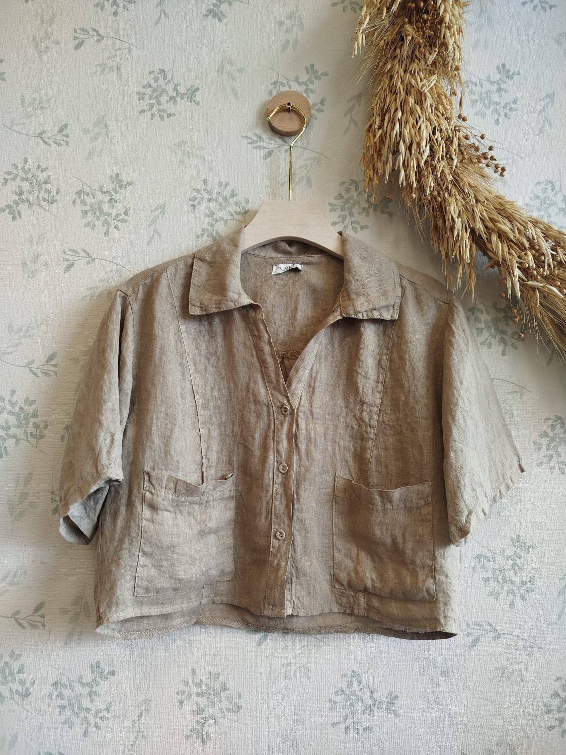 Linos y Textiles - Wholesale Button Down Shirt - Women's - REF:04014  100% linen shirt6