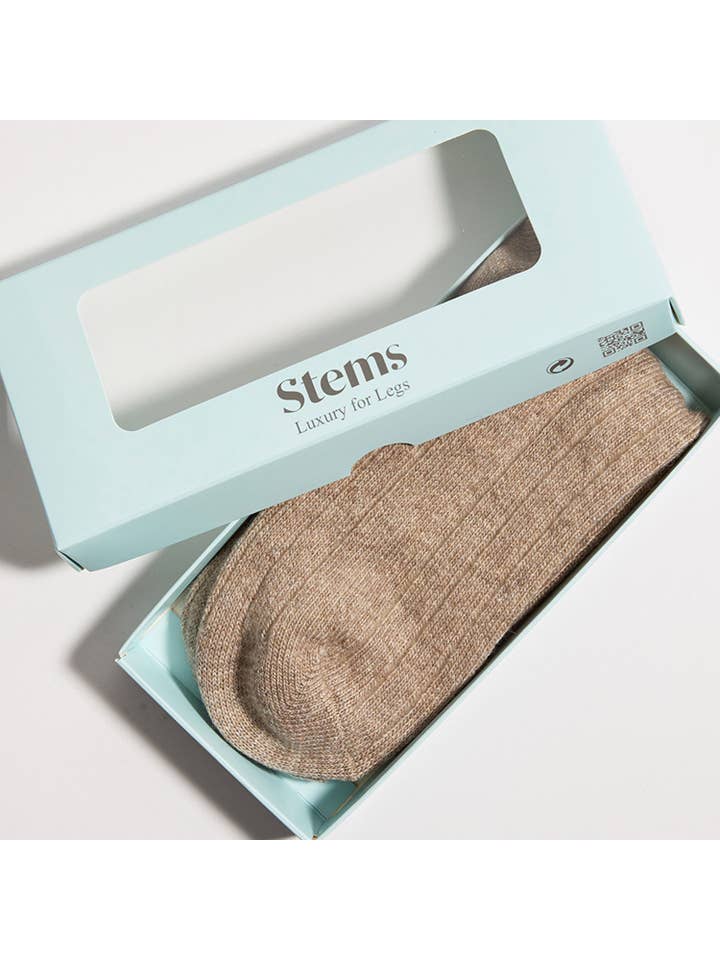 Stems socks & tights - Wholesale Socks - Women's - Lux Wool Cashmere Crew Socks Gift Box
