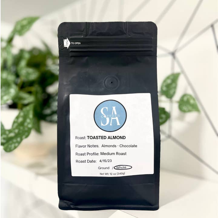 Toasted Almond 12oz for wholesale by SA Coffees