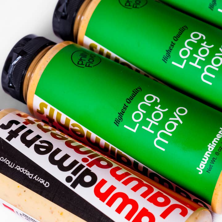 Jawndiments - Wholesale Hot Sauce - Combo Case - 6 Cherry Pepper Mayo & 6 Long Hot Pepper Mayo4