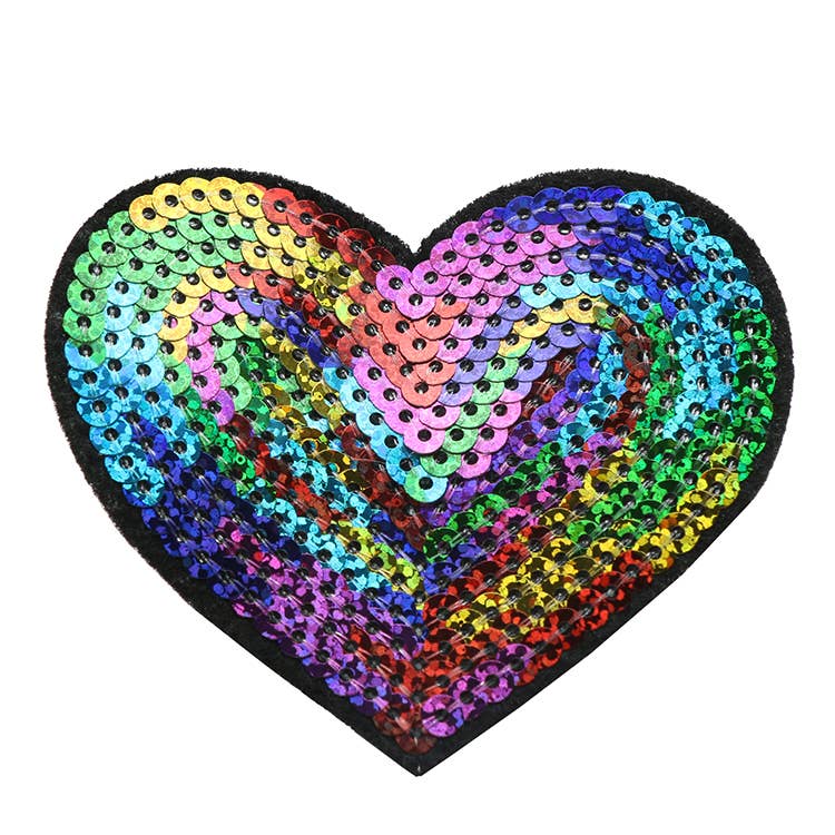 Sparkle Sisters by Couture Clips – wholesale Hair clip – Child – Large Sequin Heart Hair Clip5