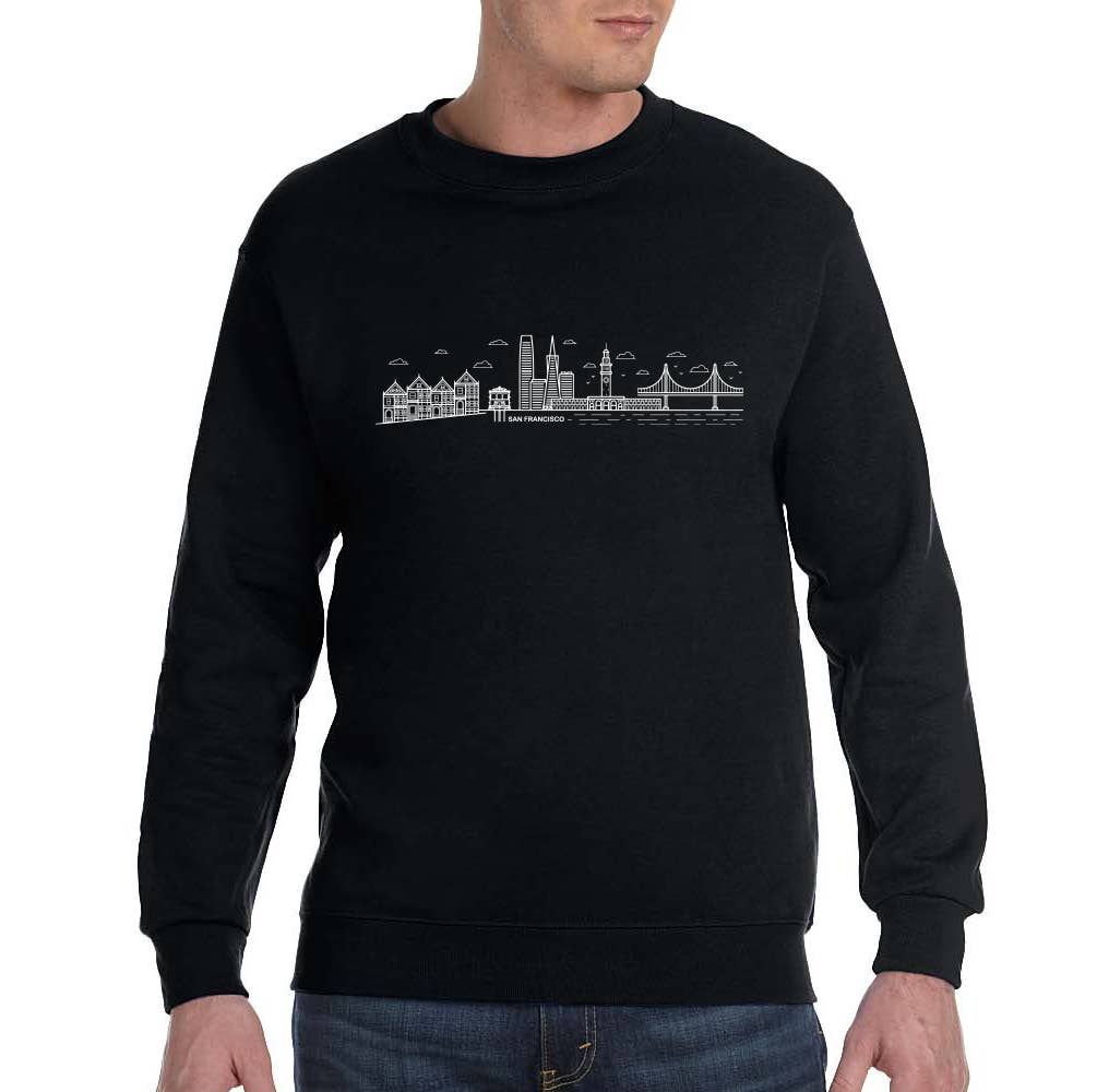 Local Notion – wholesale Graphic sweatshirt – Unisex – SF Skyline Sweatshirt1