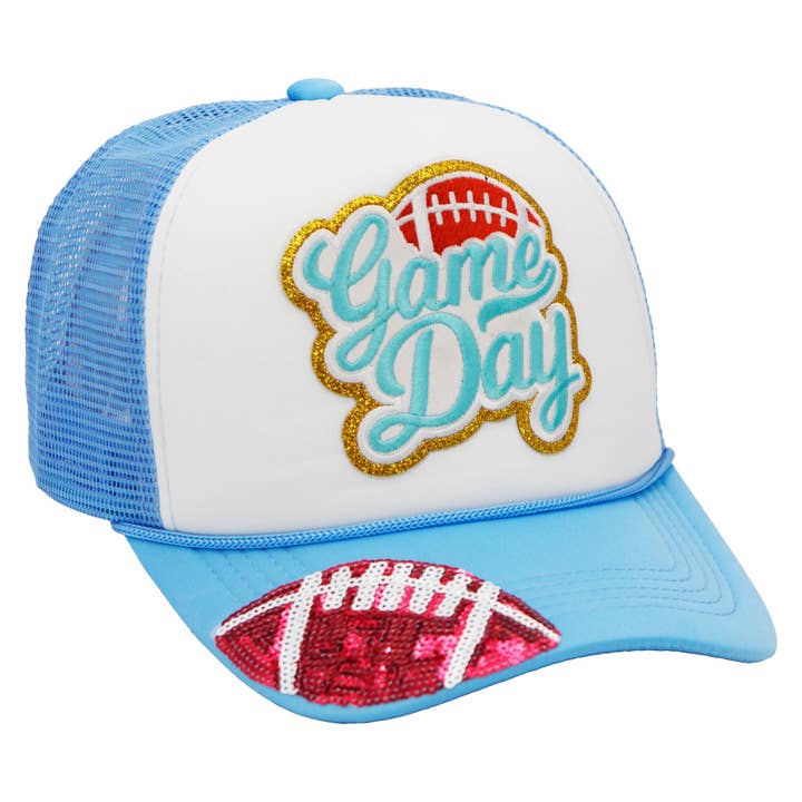 Cap Zone - Wholesale Trucker Hat - Unisex - Football Gameday Patch Sponge Trucker Hat15