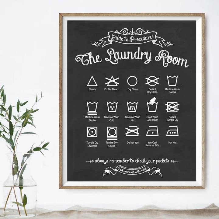 Procédures de la buanderie pour la vente par Lettered & Lined