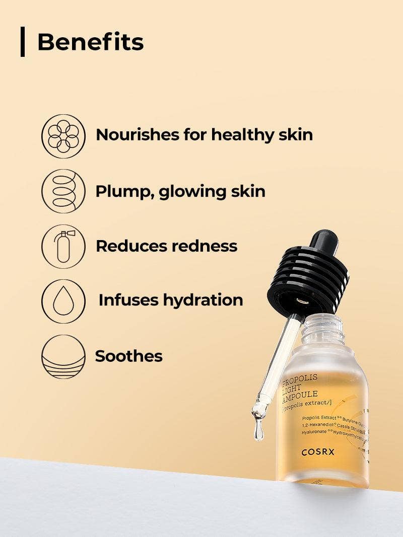 Kosmic - Kbeauty Skincare - Wholesale Facial Serum/Concentrate - [COSRX] FULL FIT PROPOLIS LIGHT AMPOULE 30ML8