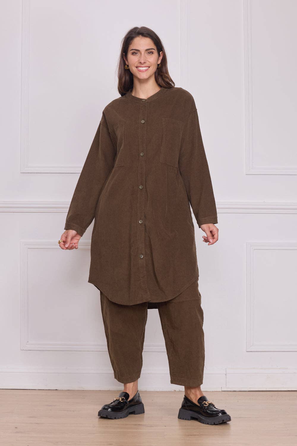 BELLA BLUE - Wholesale Button Down Shirt - Women's - A95-V99 - Chemise4