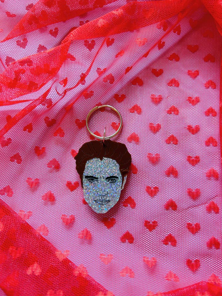 Sparkly Edward Keychain for wholesale by The Caid Co