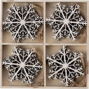 Wood 3D Cut Snowflake Ornament – McWhiggins Wonder Emporium