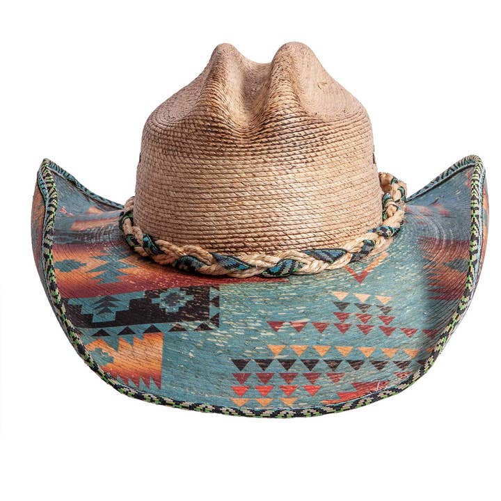 Natural Mexican Palm Straw Hat - Style Cassius for wholesale on Faire