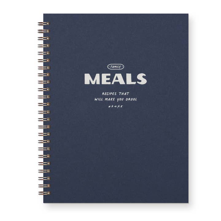 Five Star Meals Recipe Book - Deep Blue for wholesale on Faire