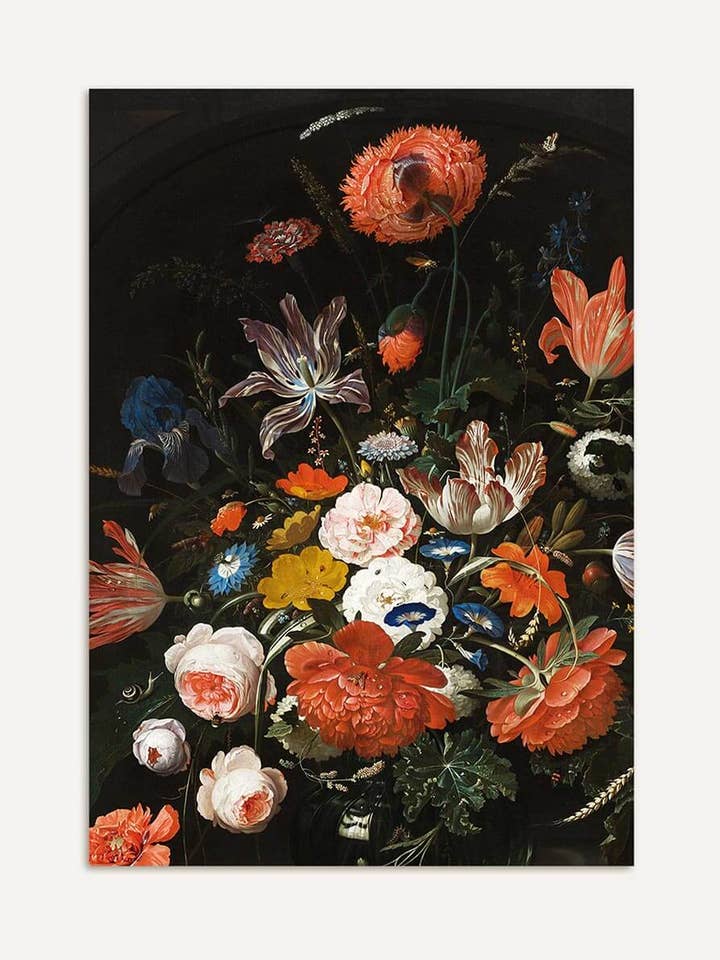 Overdådig blomsterpragt – Barok blomster stilleben for engroshandel hos Modern Antique Prints