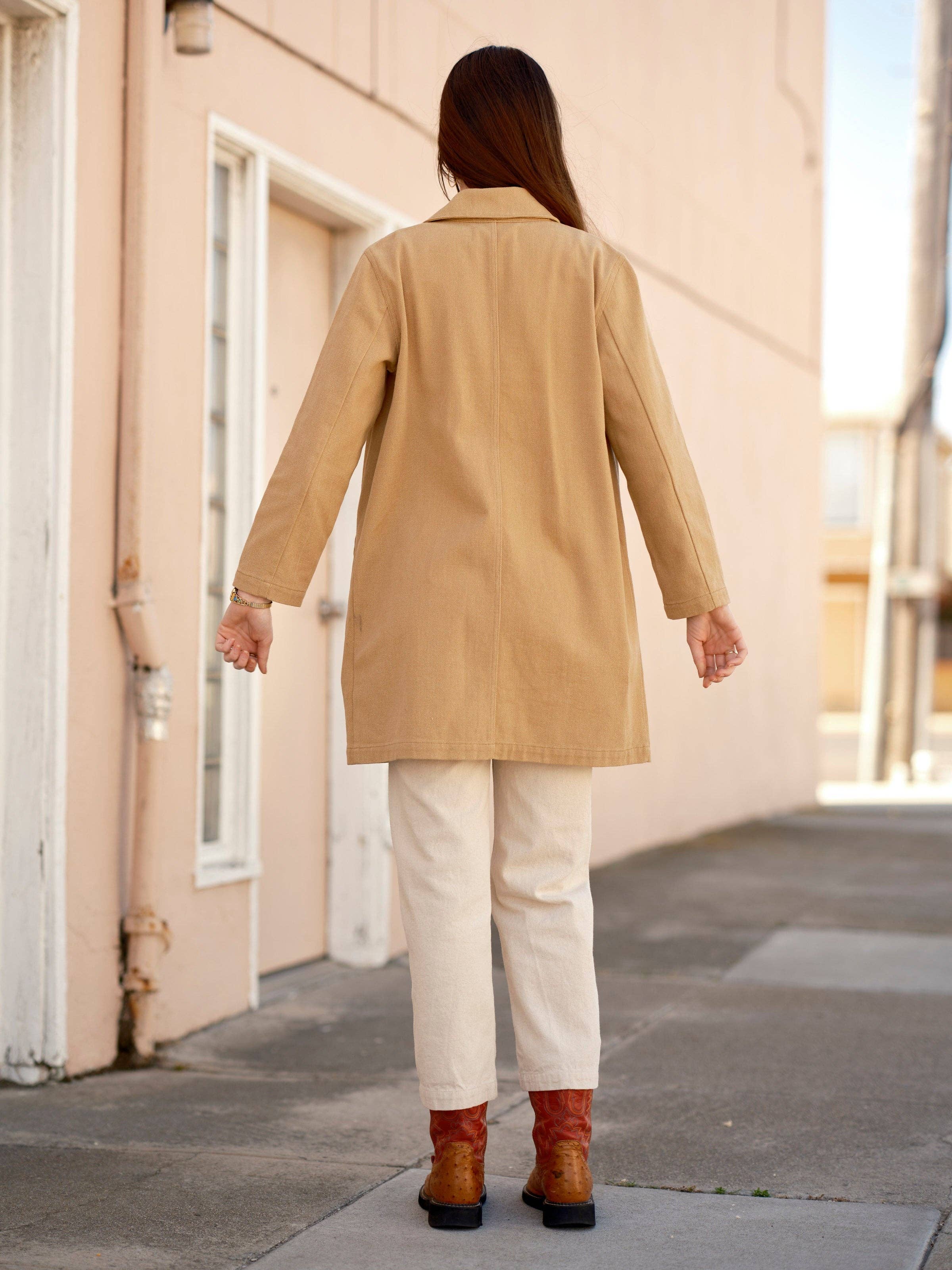 Flødekaramel Sawyer Frakke for engroshandel på Faire13