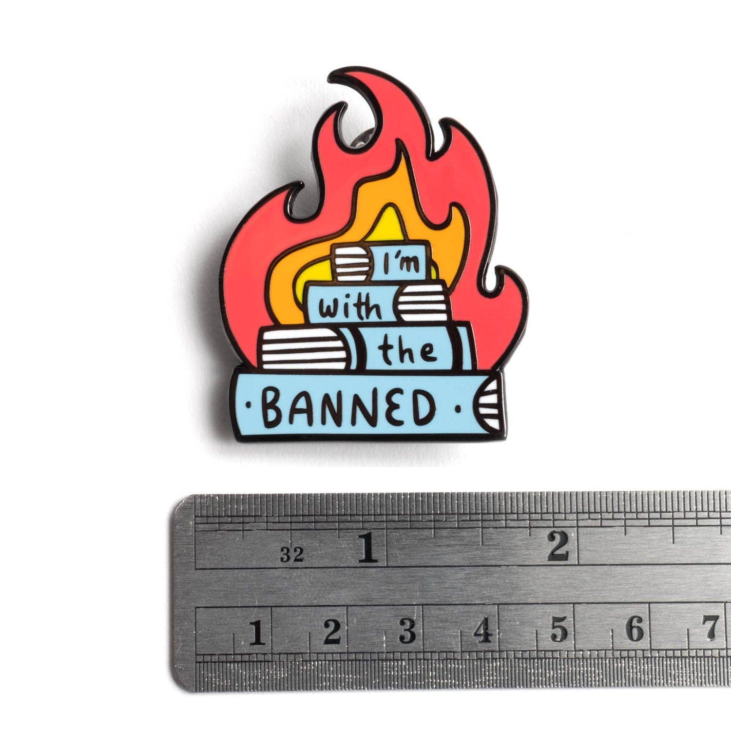 Dissent Pins - Wholesale Lapel Pin/Button - I'm With the Banned Pin2