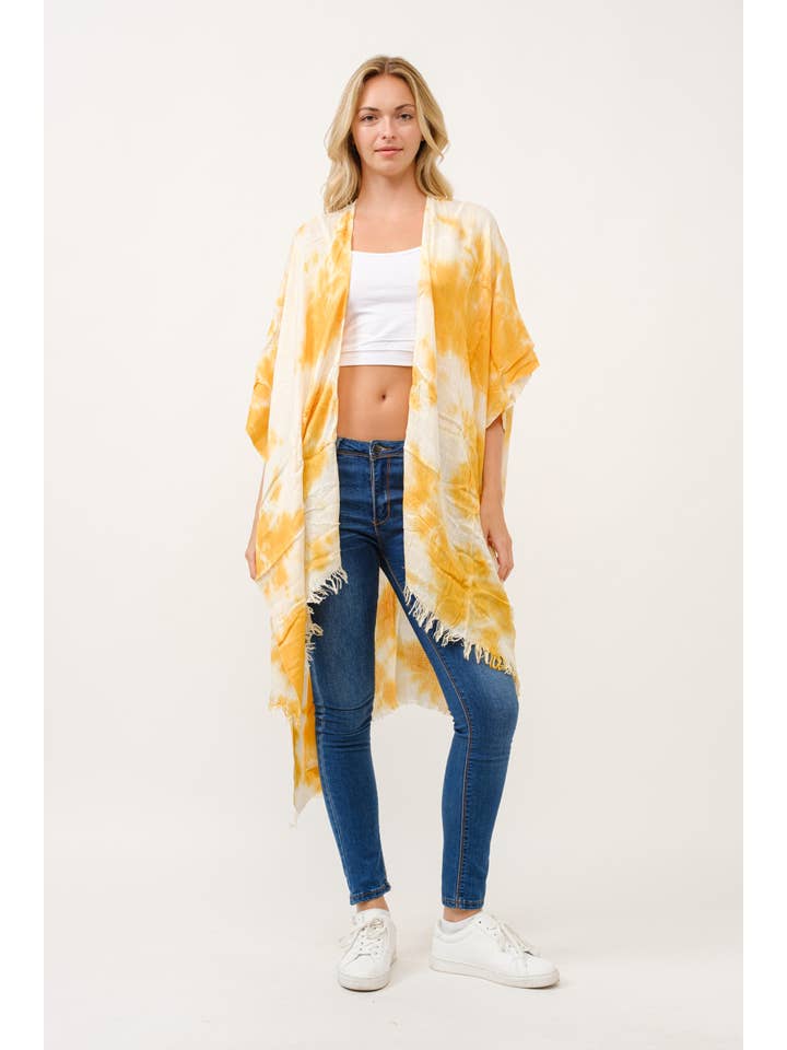 Raj Trading & Imports (USA) Inc. - Wholesale Kimono - Women's - Festival Tie Dye Kimono