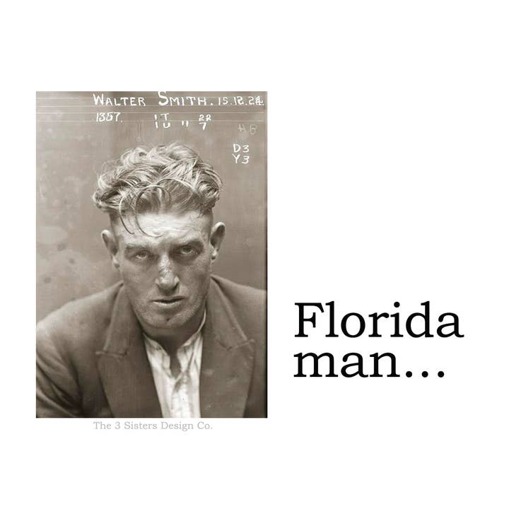 BIG HOUSE Stickers ! L'homme de la Floride... pour la vente par The 3 Sisters Design Co.