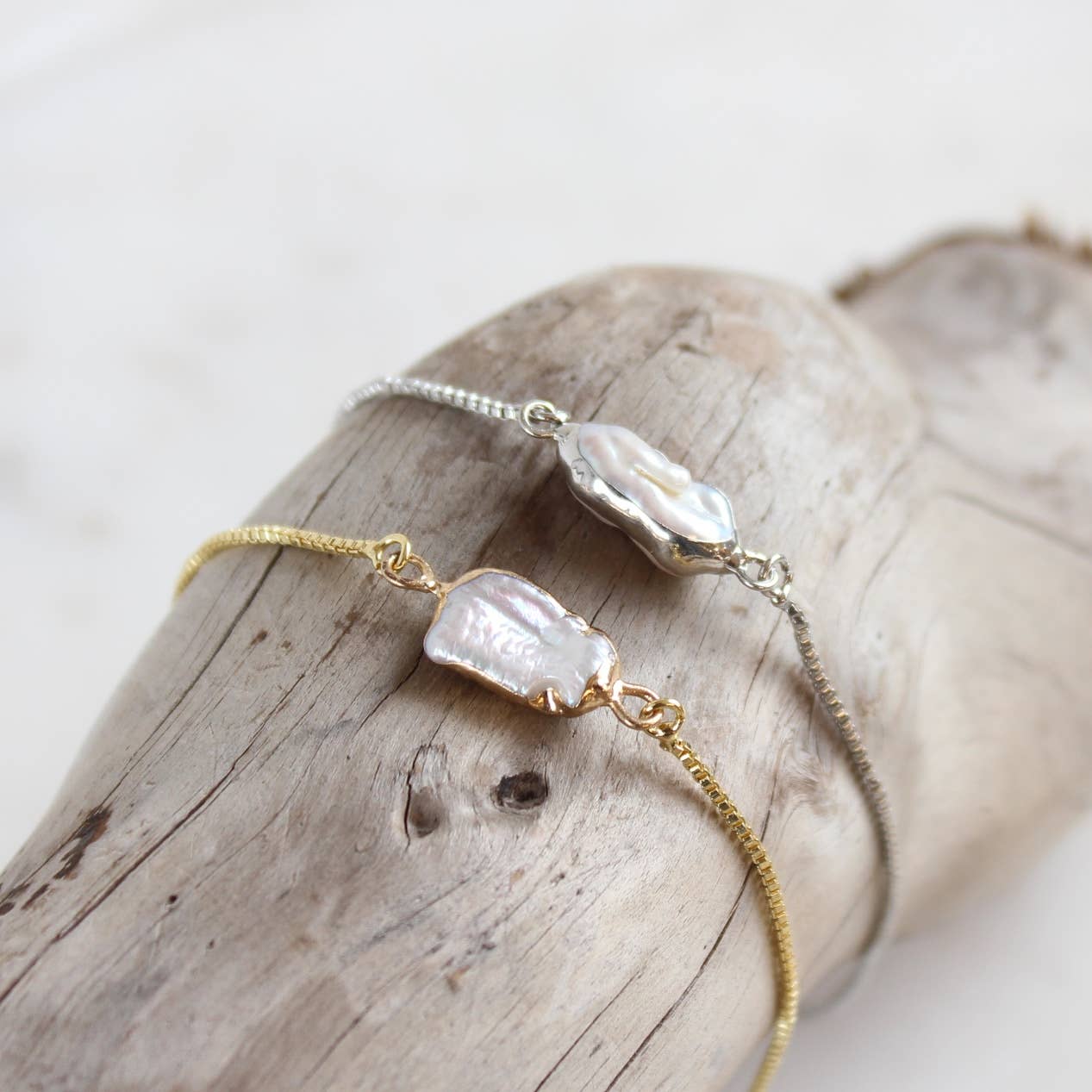 iBijoux - Venta al por mayor Pulseras de abalorios/colgantes - Pulsera de Perlas Biwa Morph (1B01Biwa)2