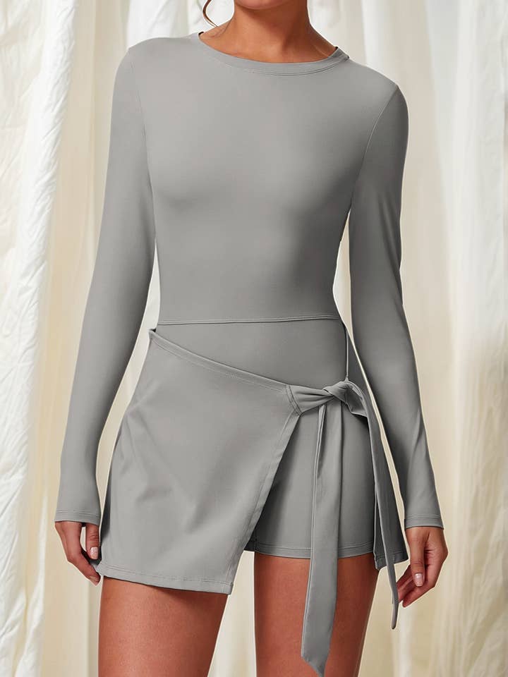 Vestido Macacão de Ténis de Manga Comprida com Calções por atacado de Crave by FW