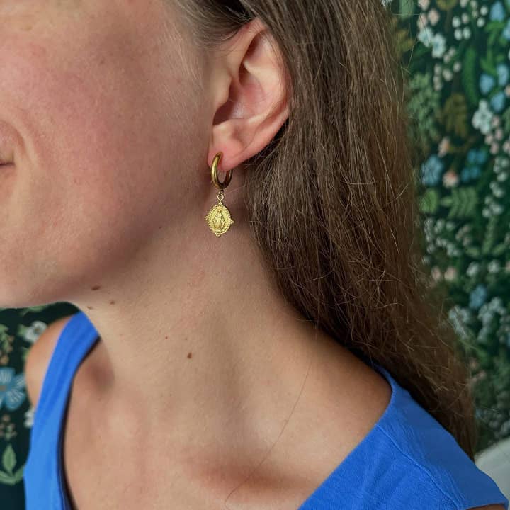 Brick House in the City - Wholesale Hoop earrings - Holy Mother Hoop Earrings1