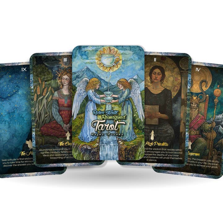 Ibiza Tarot USA - Vendita all'ingrosso Tarocchi - Rider-Waite Reimagined Tarot - Major Arcana - dà nuova vita ai simboli tradizionali - Strumenti di divinazione