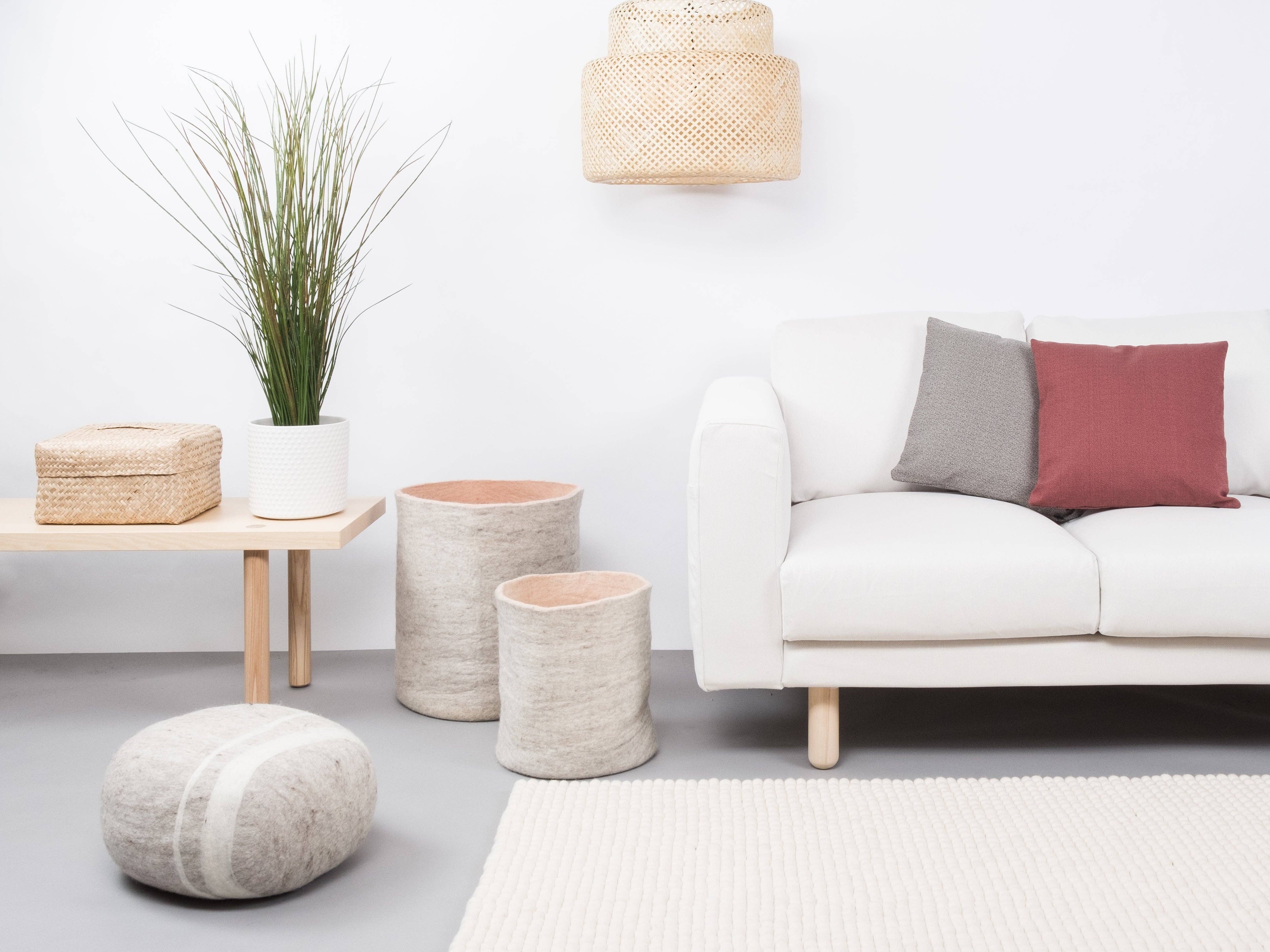 myfelt - Wholesale Area Rug - Linéa felt ball rug rectangular 100% wool1