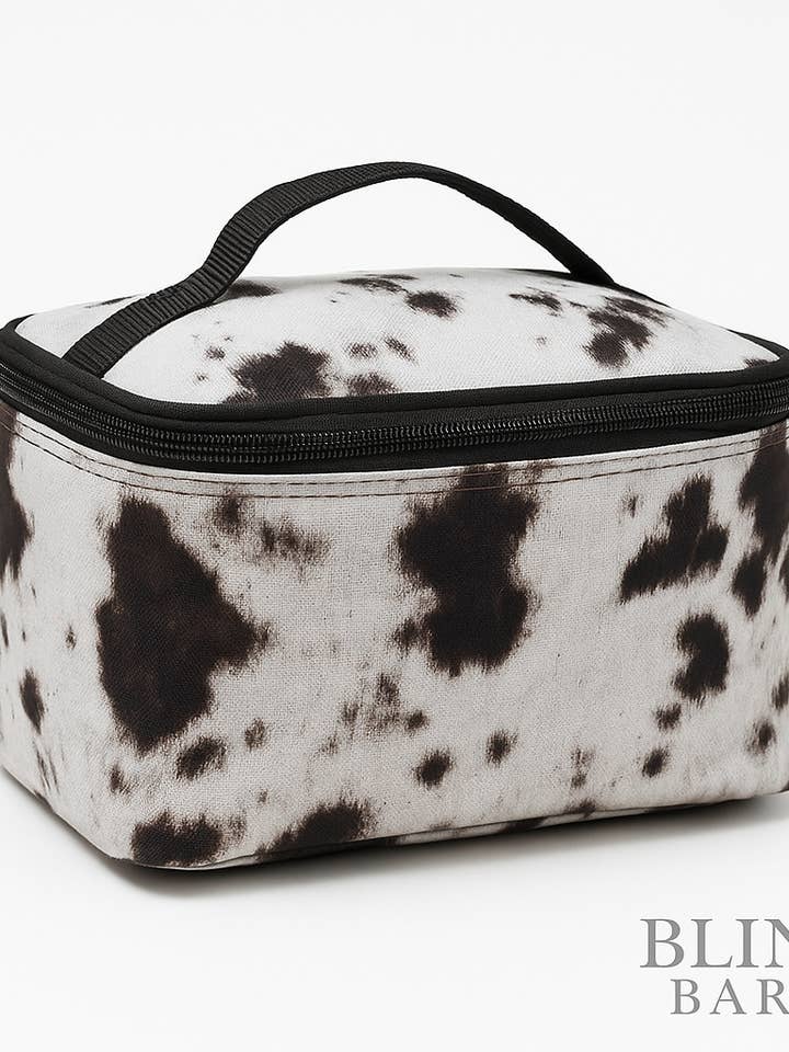 Verstop Make-up Koffer — Westerse Koeienhuid Reisetui voor wholesale door The Bling Barn