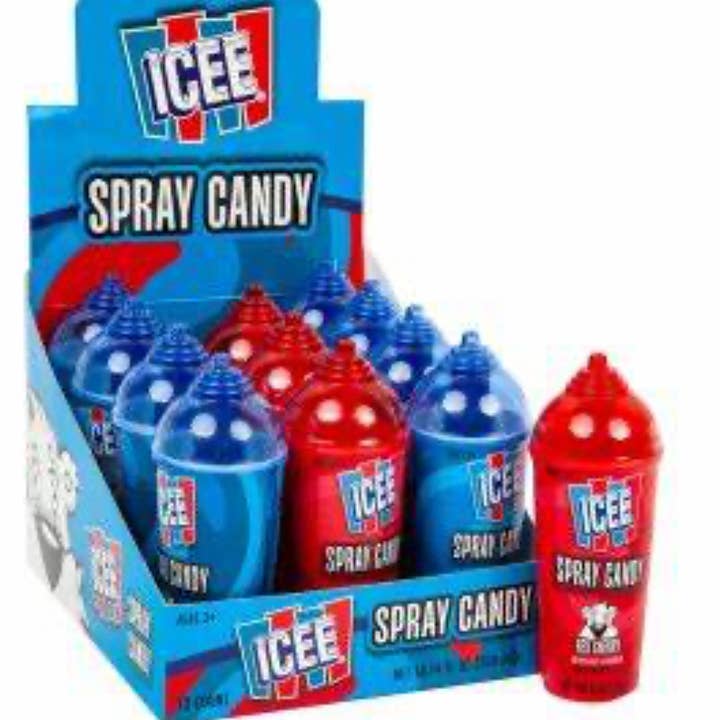 O'Shea's Candies Sweet Shop - Wholesale Hard Candy - Nostalgic 1958 ICEE® Novelty Spray Candy 12CT Display Box0