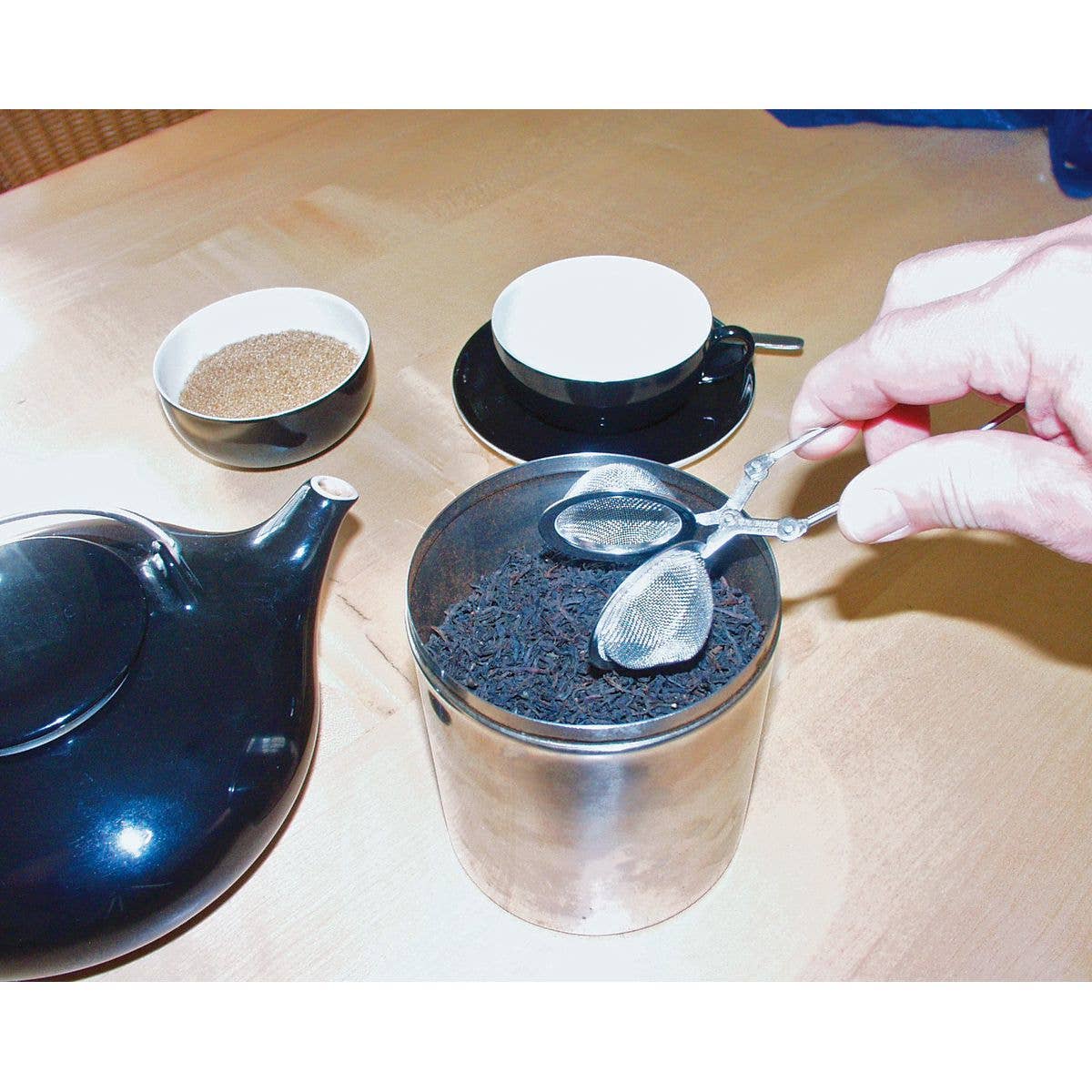 Fackelmann – wholesale Tea strainer/infuser – Fackelmann stainless steel tea tong type tea infuser 15 cm6