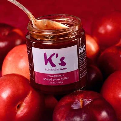 K's EUROPEAN JAMS LLC – Engroshandel Marmelade – Pflaumenmus (tysk stil krydret blomme smør) 5.5oz