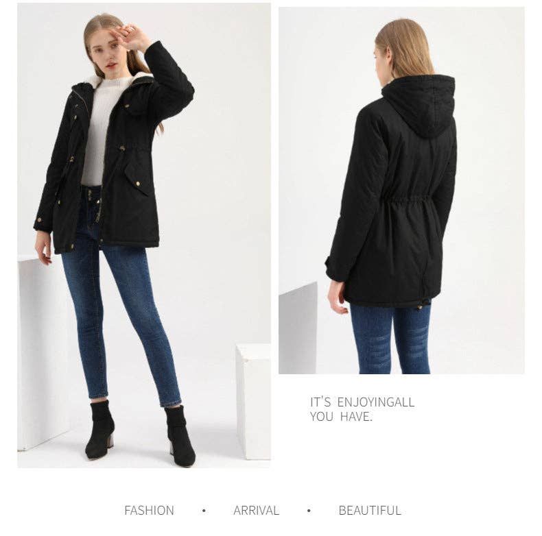 Marayn - Wholesale Parka - Women's - 2025 Autumn Winter Womens Thick Hooded Parka Coat6