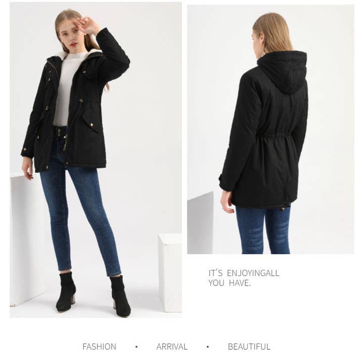 Marayn - Wholesale Parka - Women's - 2025 Autumn Winter Womens Thick Hooded Parka Coat6