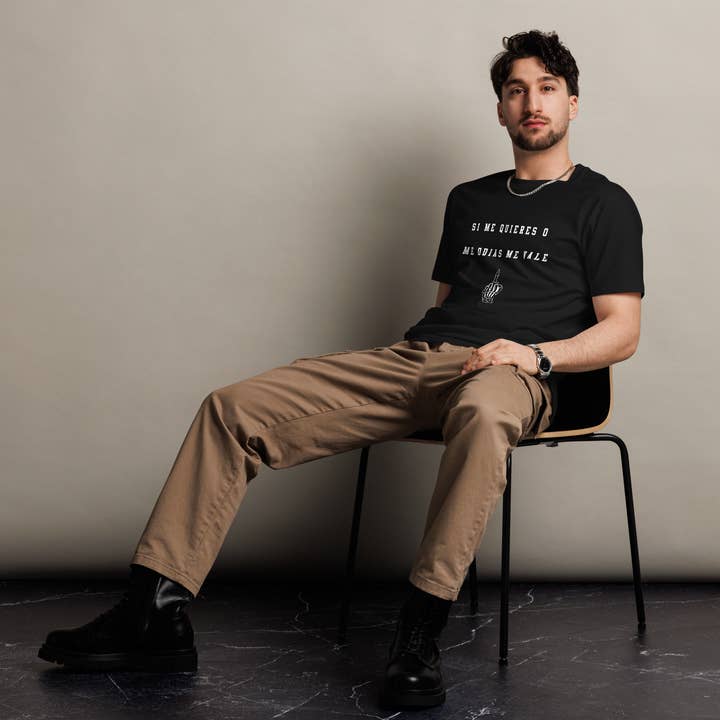 AloCasual - Wholesale Screen Printed T-Shirt - Men's - Si No Me Quieres Dicho Men's Authentic Mexican Graphic Quote Tee