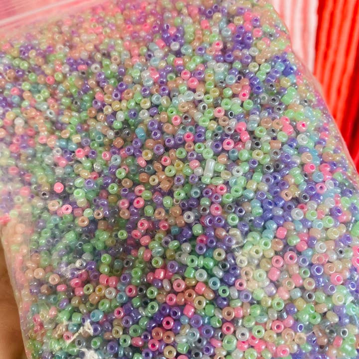 5, 000 Bright 2mm Waist Beads Seed Beads, Round Seed Beads, Beads For Mask Chains, Round Waist Beads In Packs, Bulk Glass Seed Bead For Jewelry for wholesale by The Bead Bazaar