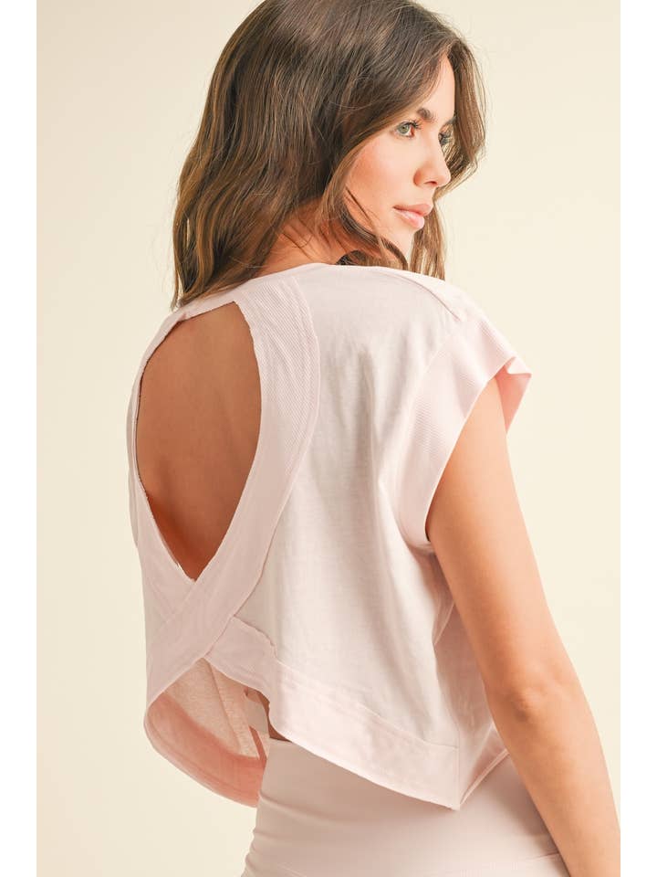 KIMBERLY C - Wholesale T-Shirt - Women's - Cutout Back Layering Tee11