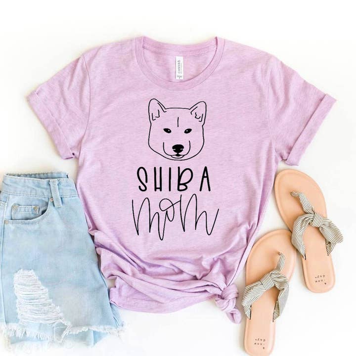 Camiseta Shiba Mom - Bella Canvas para venta al por mayor de Printliss