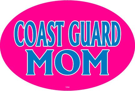 SJT Enterprises, Inc. – Großhandel Rückspiegeldeko – Damen – Coast Guard Mom Automagnet, oval0