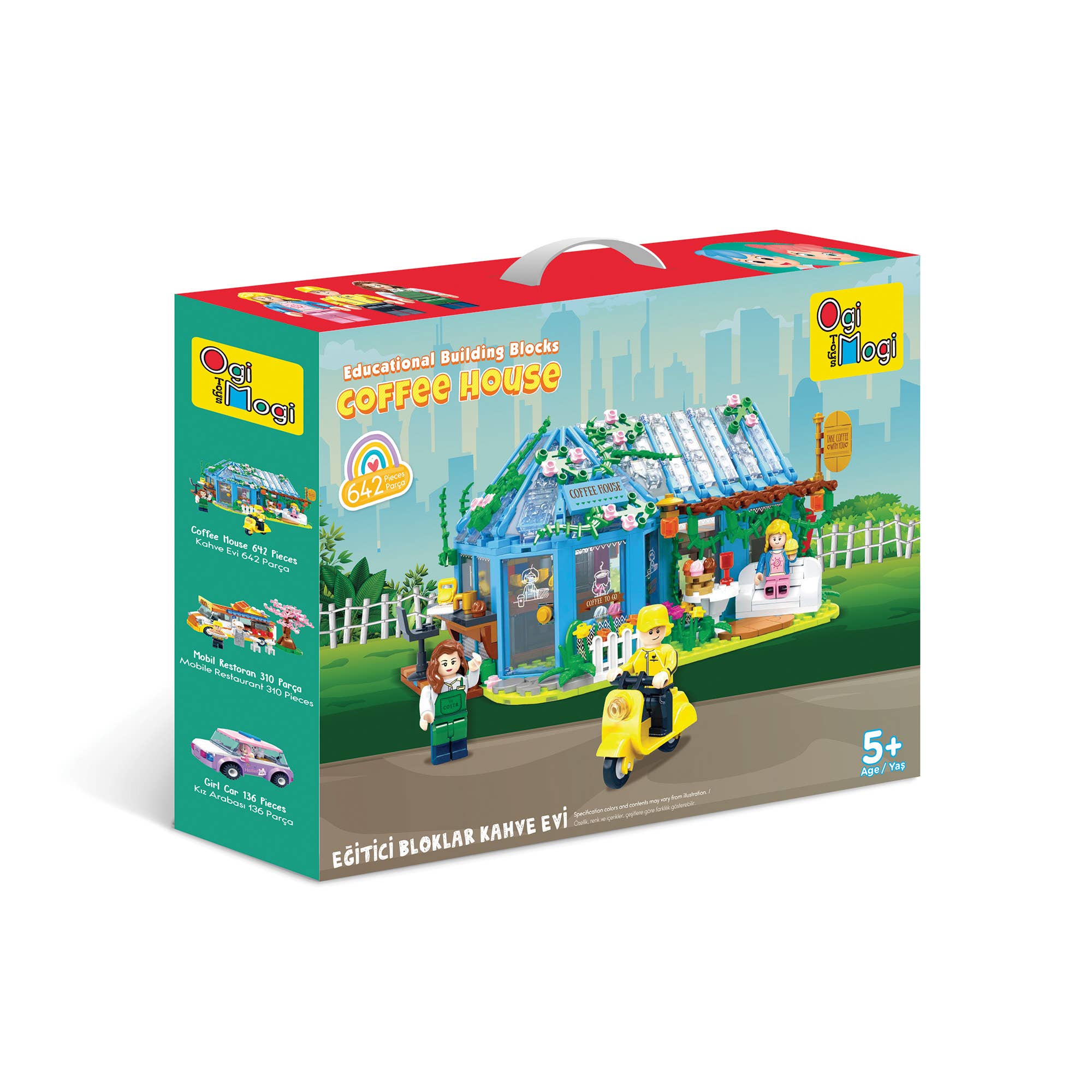 Multi Colored Ogi Mogi Coffee House Building Blocks Set 642 PCS Compatible with Lego for wholesale on Faire2