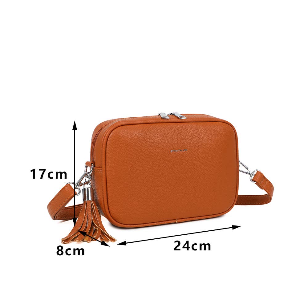 Strathurie – wholesale Crossbody bag – Women's – Strathurie Faux Leather Camera Style Bag S688# Black1