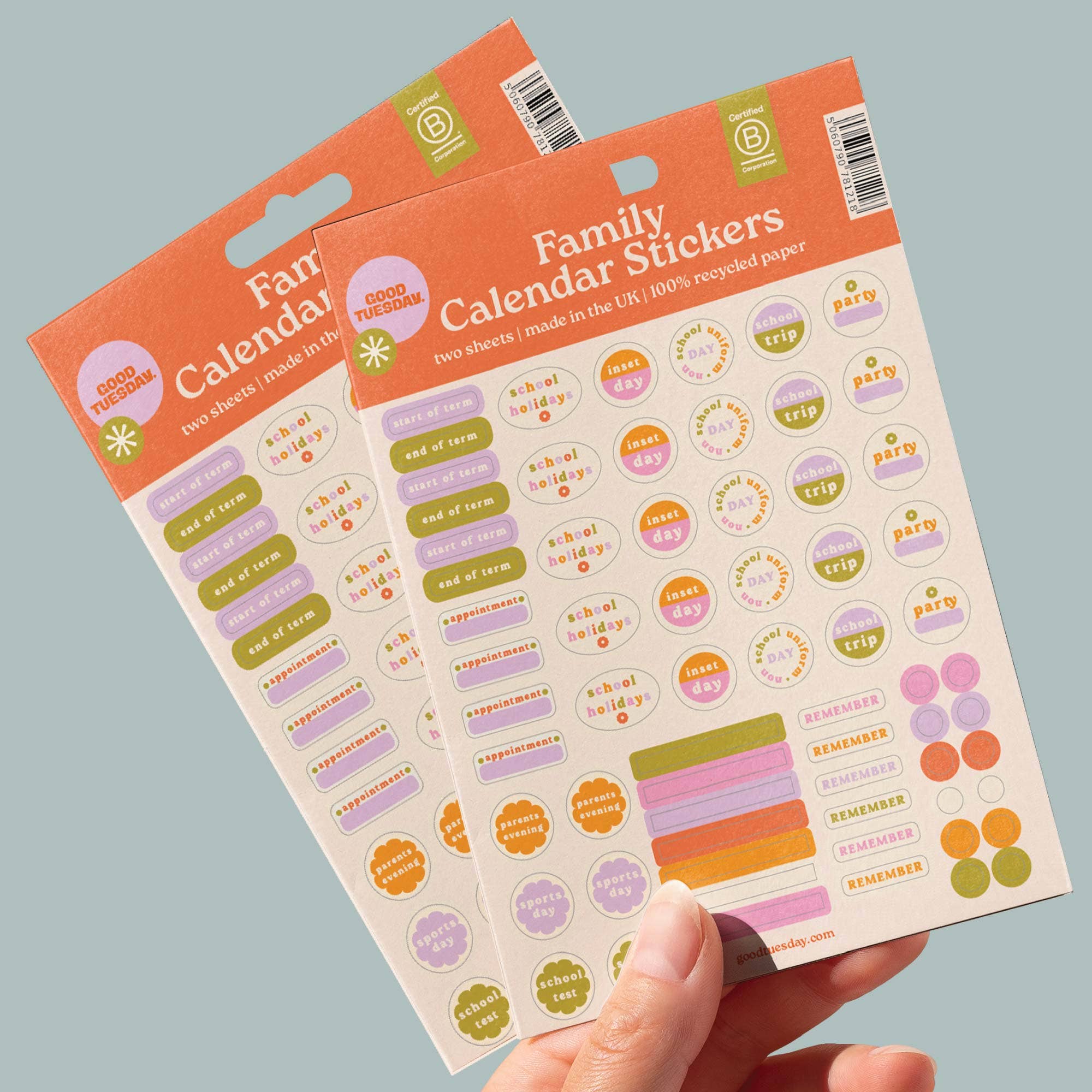 Good Tuesday (Once Upon a Tuesday) - Wholesale Sticker - Familiekalenderstickers | Stickers van gerecycled papier6