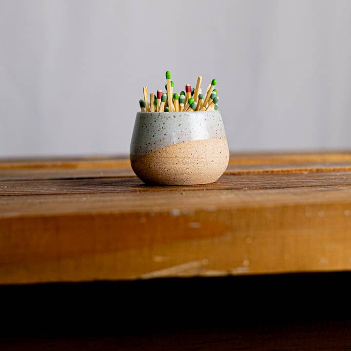 Hands On Ceramics - Wholesale Match Holder - Matchstick Holder - Handmade Ceramic - Strike-On-Side Design7