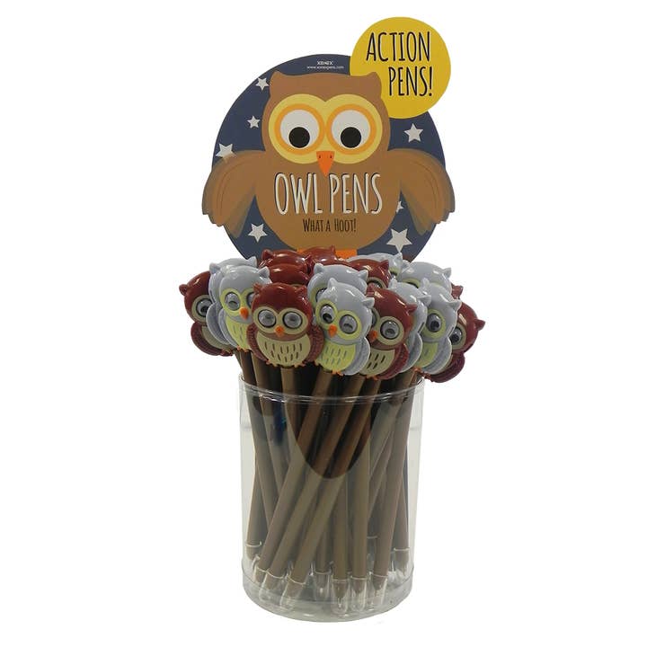 Owl Pens 1 Display of 24 Pieces for wholesale by Xonex