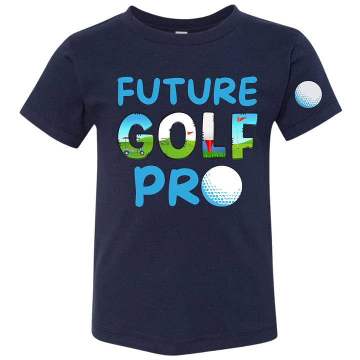 Future Golf Pro Little Boys Toddler 2T-8 Tee - 3 Designs for wholesale by May & Gray