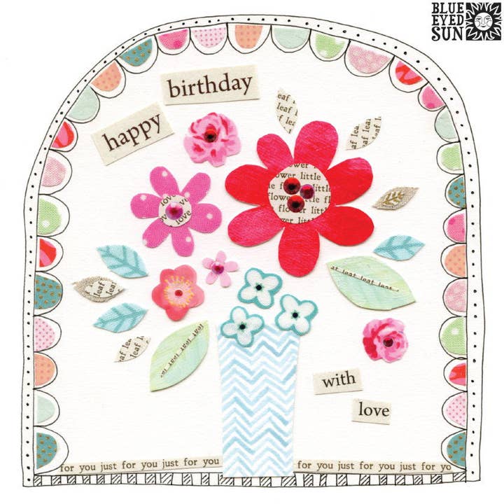 Blue Eyed Sun – wholesale Birthday card – Birthday Flowers - Fiesta