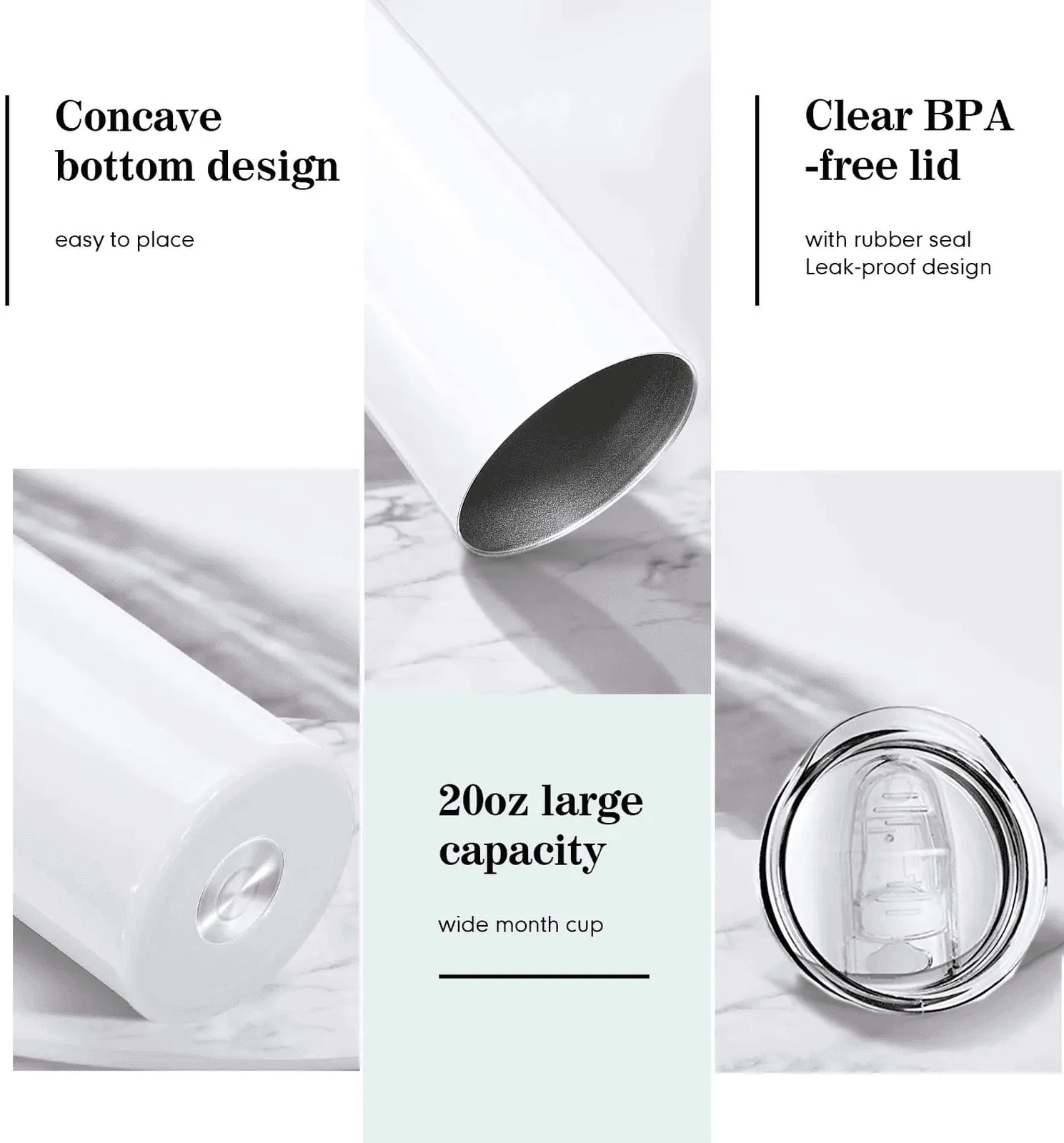 Alpha Wholesale - Wholesale Insulated Mug/Tumbler - Alpha Printing 20oz Stainless Steel Tumblers-large mouth bass2