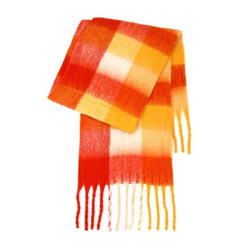 Sweetkama - Vente Écharpe – femme - Écharpe quotidienne à carreaux AC pour femmes SKAS420110